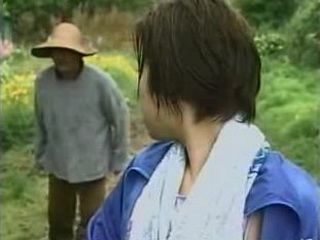Fucking a Nippon farmer's daughter in the fields of Tokyo