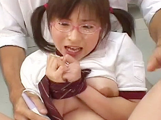Japanese girl getting pounded by a big dick in Tokyo hotel room.